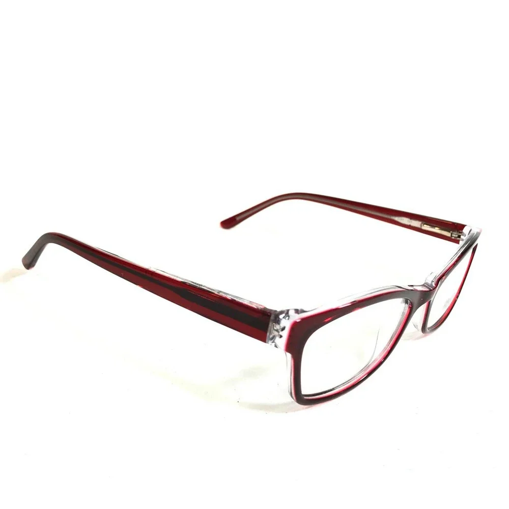 Mossimo Eyeglasses Frames MS 2061 5529 Clear Red Tortoise Cat Eye 52-17-135